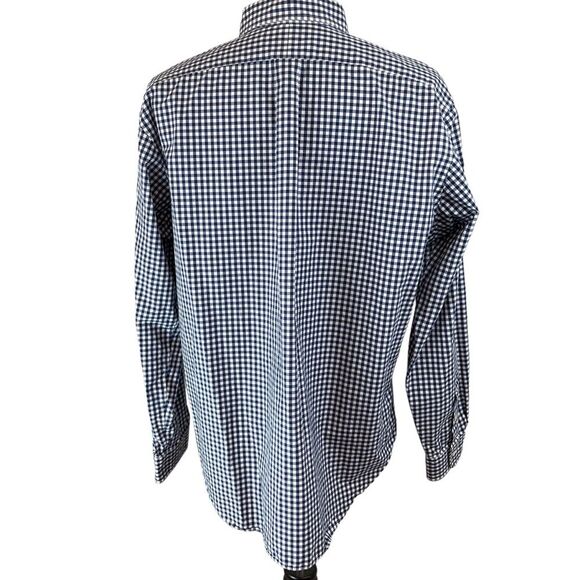 RALPH LAUREN Blue Check Gingham Plaid Long Sleeve Button Front Shirt Size‎ XL - Picture 7 of 13
